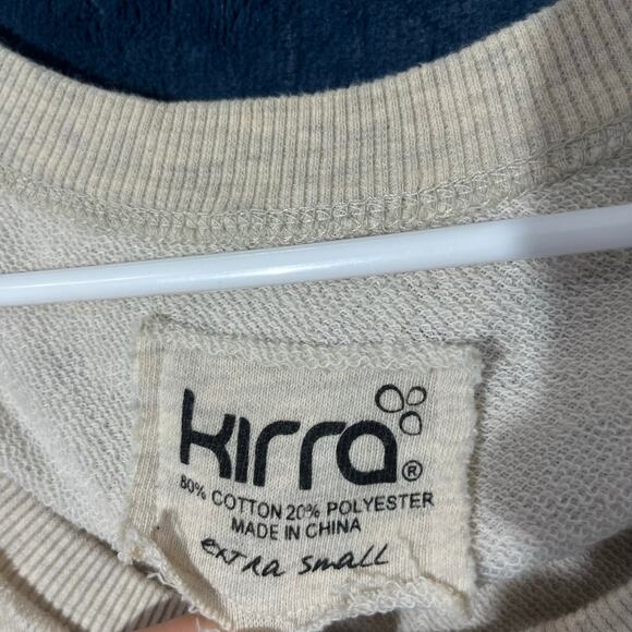 KIRRA Wolf Printed Design Casual Long Crew Neck Sweater Womans Size Extra Small - Picture 4 of 7